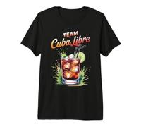 Addio al Nubilato Team Cuba Libre Cocktail per Bartender Maglietta Premium