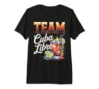Addio al Nubilato Team Cuba Libre Cocktail per Bartender Maglietta Premium