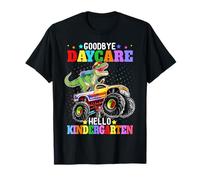 Addio Asilo Nido Hello Kindergarten Monster Truck Dinosaur Maglietta