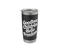 Addio Bambini Ciao Libertà Bicchiere termico in acciaio inox doppia parete