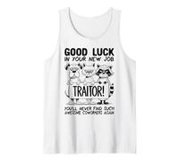 Addio colleghi; Lasciare Il collega di Lavoro Smettere; traditore Canotta