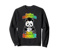 Addio Kindergarten Hello Summer Funny Happy Panda Bear Felpa