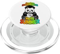 Addio Kindergarten Hello Summer Funny Happy Panda Bear PopSockets PopGrip per MagSafe