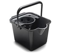 Addis 514063 secchio e strizzatore del secchio della zazzera 12L in nero con la maniglia per il trasporto