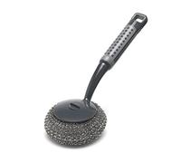 Addis ComfiGrip-Spazzola abrasiva con Manico Lungo, Grafite Metallizzata, 26 x 10 x 12 cm