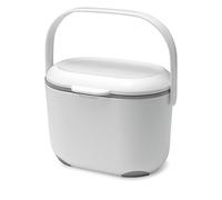 Addis - Contenitore da Cucina per Compost, 2,5 l, Colore: Bianco/Grigio