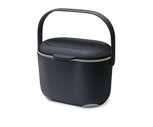 Addis - Contenitore da Cucina per Compost, 2,5 l, Colore: Nero/Grigio