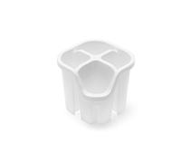 Addis Cutlery Drainer Caddy portautensili con 4 Scomparti, Bianco, 14 x 14 x 13 cm