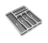 Addis - Portaposate antiscivolo per cassetti 6 vani interni 34 x 3.5 x 45.1 cm
