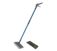 Addis Spray Mop Go Duo - Mocio piatto in microfibra con manico integrato per serbatoio dell'acqua e cuscinetto di ricambio extra MOB, blu