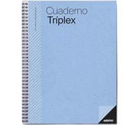 ADDITIO - Taccuino Triplex per gli insegnanti | Pianificazione mensile e settimanale | Valutazione | Tutoraggio | Riunioni | Carta ecologica | Dimensioni 22,5 x 31 cm | Spagnolo | Blu