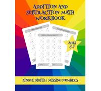Addition and Subtraction Math Workbook: Single Digit Supplemental Practice Worksheets for Kids Kindergarten to Grade 1