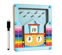 Addition Math Game, Decomposition Learning Toy, Educational Bead Blocks Activity, STEM Resource Kit for Kindergarten, Homeschool, Classroom, Travel, Early Math Skills, 5.91x0.51x7.09 inches