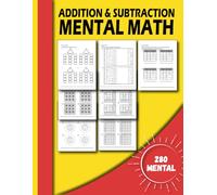 Addition & Subtraction Mental Math For Kids: 280 Math Puzzle With Solution Fact Families, Input-Output (Function table), Match-Ups, Across-Downs, ... Table Drill Addition and Subtraction