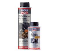 Additivo MoS2 Motore Usura Protezione Liqui Moly + Olio Schlammspülung 1011+5200
