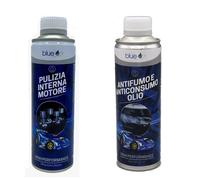ADDITIVO PULIZIA INTERNA MOTORE BO01035 + OLIO ANTIFUMO ANTICONSUMO BO03035 BLUE