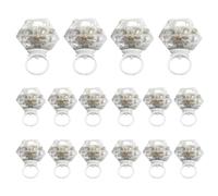 ADDLIVE LED Anelli Luminosi, 16 Pezzi Light up Anelli, LED Anello Giocattolo, Giocattoli Luminosi, 3 Modalità Flash, Adatto Compleanno dei Bambini, Addio al Nubilato, Rave, Feste Favor Halloween