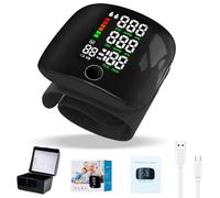 ADDLIVE Misuratore di Pressione Digitale da Polso, Batteria Ricaricabile 300mAh-TypeC, Misuratore di Pressione da Pols con Display LCD e Memoria di Lettura 99x2, Bracciale Universale, Voce Spagnola