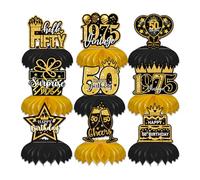 Addobbi 50 Anni Compleanno,9 Pezzi Centrotavola Compleanno,Adatto Per Feste Di Compleanno Tematiche Per Ragazzi E Ragazze,Decorazioni Per Festa Di Compleanno Selvaggio Di 1 Anno