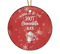 Addobbi Albero Di Natale Warm Up At The Hot Chocolate Addobbi Natalizi Da Appendere Personalizzato Matrimoni Ciondoli Etichette Decor