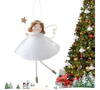 Addobbi Angeli di Natale Ciondolo Natalizio Bambola in Stoffa | Bambole Angelo Addobbi e Ornamenti Per Inverno Casa Parete Mensola Portico Compleanno