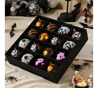 Addobbi Halloween da Appendere Confezione 16 Palline Dipinte con Materiale PET