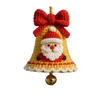 Addobbi Natalizi All'Uncinetto,Decorazioni Santa Campana Ghirlanda Pendenti per Albero | Addobbi All'uncinetto Per Appassionati Artigianato Inverno Porte Finestre Festa Holiday Festival Natale