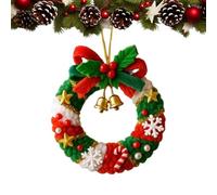 Addobbi Natalizi All'Uncinetto, Ghirlanda Santa Campana Decorazioni Albero, Palline All'Uncinetto per Porte Finestre Festival Party Appassionati Artigianato