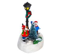 Addobbi Natalizi Le Figurine Di Natale Si Illuminano Decorazioni Natalizie