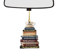 Addobbi Natalizi Per Albero A Forma Di Libro Charm Delle Feste In Acrilico | Ornamento Di Natale Per esposizione su finestra, parete, mensola del , in casa e auto IO