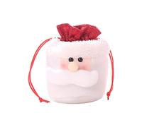 Addobbi Natalizi Per la Casa Interno Sacchetto di Babbo Natale Contenitore per pupazzi di neve Natale Borsa in cotone Regalo bambini Sacchetti caramelle Borsa bambini con coulisse Decorazioni la casa