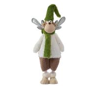 Addobbi Natalizi Per la Casa Ornamento da tavolo verde a forma di renna festiva per esposizione da tavolo e casa durante le feste