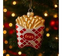 Addobbo Albero di Natale a Forma di Patatine Fritte, Decorazione Natalizia Originale da Appendere, Idea Regalo Divertente per Amanti del Cibo e del Natale 11cm - Varzi dal 1956