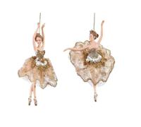 Addobbo Albero Di Natale Ballerina Oro 18cm Prodotto Assortito - Varzi il Natale dal 1956