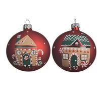 Addobbo Albero Natale Palla in Vetro Casa Marzapane 8cm - Selezione Cartoleria Varzi dal 1956