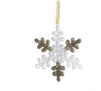 Addobbo Alce Renne Oro per champagne per Festa Leggero Addobbo(Snowflake No. 1)