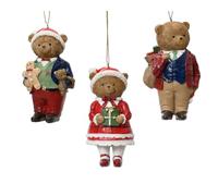 Addobbo Di Natale Orsetto Festivo 11cm Prodotto Assortito - Varzi il Natale dal 1956