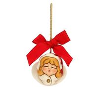 THUN, Regina delle Fate Shaila in Ceramica Decorata a Mano, Versione Piccola, Linea Bosco Magico, Addobbo Natalizio, 5.1x4.5x5.4 cm h