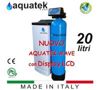Addolcitore Acqua Automatico Aquatek Wave-Lcd 25 Litri Anticalcare Resina Filtro