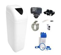 Addolcitore D'acqua 25l Valvola Fleck 5600 Sxt Vaschetta Bianca Completa - Kit Essenziale