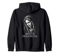 Addolorata Madre Mater Dolorosa Cattolica Felpa con Cappuccio