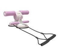 addominale - Sit Up barr per pavimento | 28 x 21,5 cm Ab Exercise Machine, compatto supporto per piedi sit-up con doppia aspirazione e corda per esercizi addominali, esercizi di base, 3