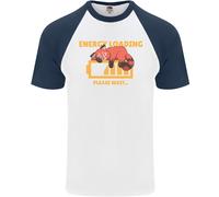 Addormentato Fox Energia Divertente Pigro Anti-social DA UOMO S/S Baseball