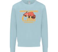 Addormentato Fox Energia Divertente Pigro Anti-social Uomo Felpa Maglione