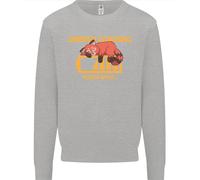 Addormentato Fox Energia Divertente Pigro Anti-social Uomo Felpa Maglione