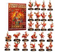 addorno De Gallina - Decoración De Gallo De Acrílico 2D, Calendario Para Navidad, addorno De Pollos | Para Fiestas Estacionales Halloween Acción De Gracias Pascua Niños Adolescentes Adultos