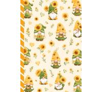 Address and Password Book Combo: Large Print | Discreet | Log Emails - Addresses - Phone Numbers - Birthdays - Web Login | Small Contact Keeper | Great Gift For Seniors | Sunflower Garden Gnome Cover