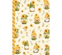 Address and Password Book Combo: Large Print | Discreet | Log Emails - Addresses - Phone Numbers - Birthdays - Web Login | Small Contact Keeper | Great Gift For Seniors | Sunflower Garden Gnome Cover