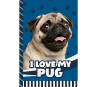 Address and Password Book Combo: Large Print / Discreet / Log Home - Email Addresses - Phone Numbers / Track Birthdays / Web Login Keeper / Great For Seniors / Tan Pug - Dog Lover Cover