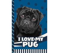 Address and Password Book Combo: Large Print / Discreet / Log Home - Email Addresses - Phone Numbers / Track Birthdays / Web Login Keeper / Great For Seniors / Black Pug - Dog Lover Cover